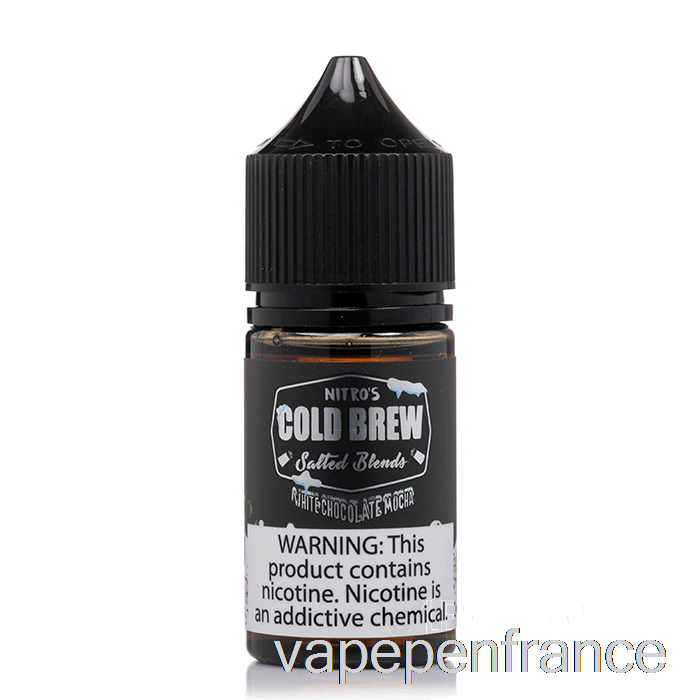 Moka Au Chocolat Blanc - Sels D'infusion Froide Nitros - Stylo Vape 30 Ml 25 Mg